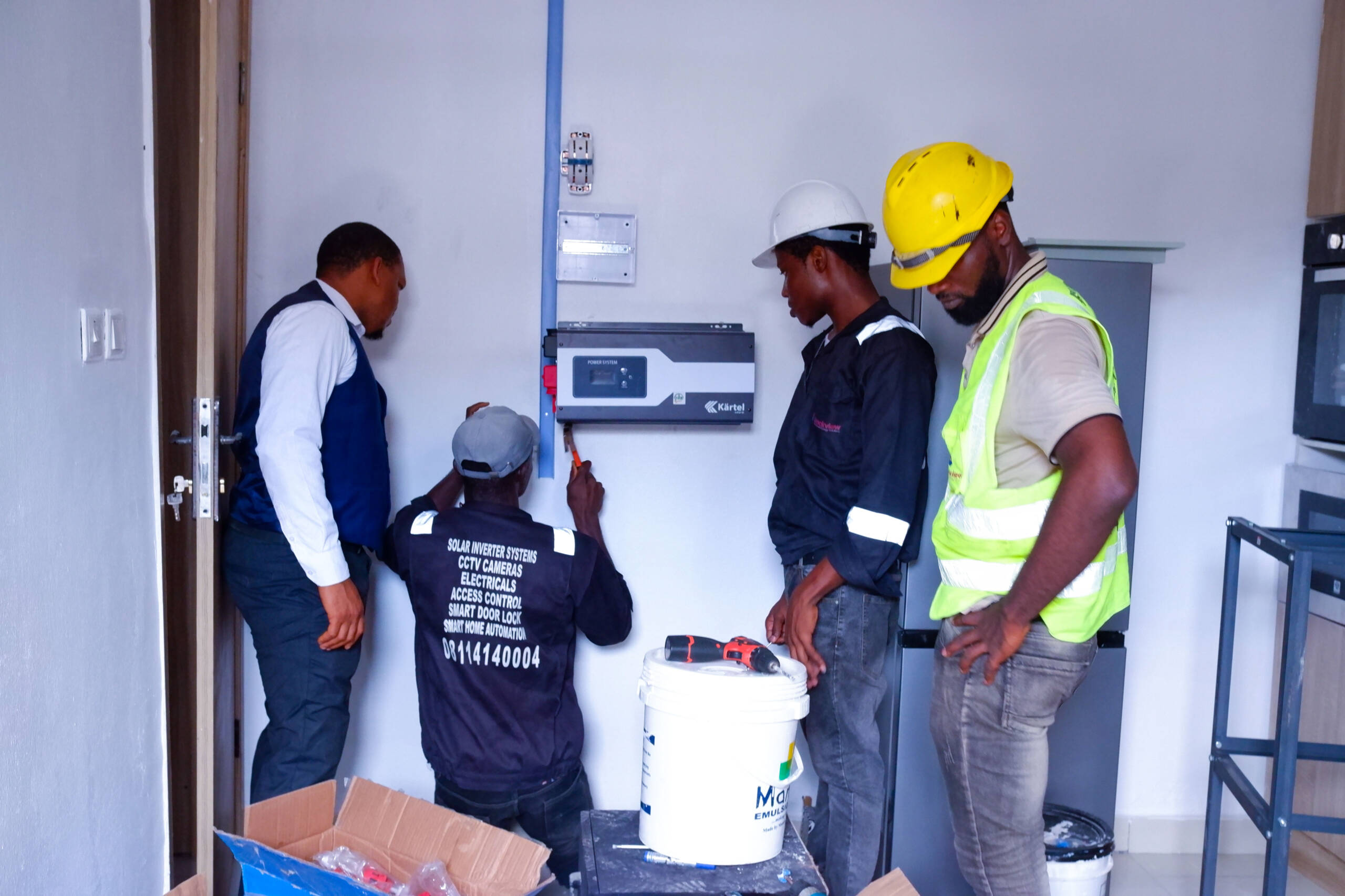 5KVA INVERTER WITH 4 UNIT OF 12V 220A TUBULAR BATTERY INSTALLATION – DPK ESTATE ELEGANZA